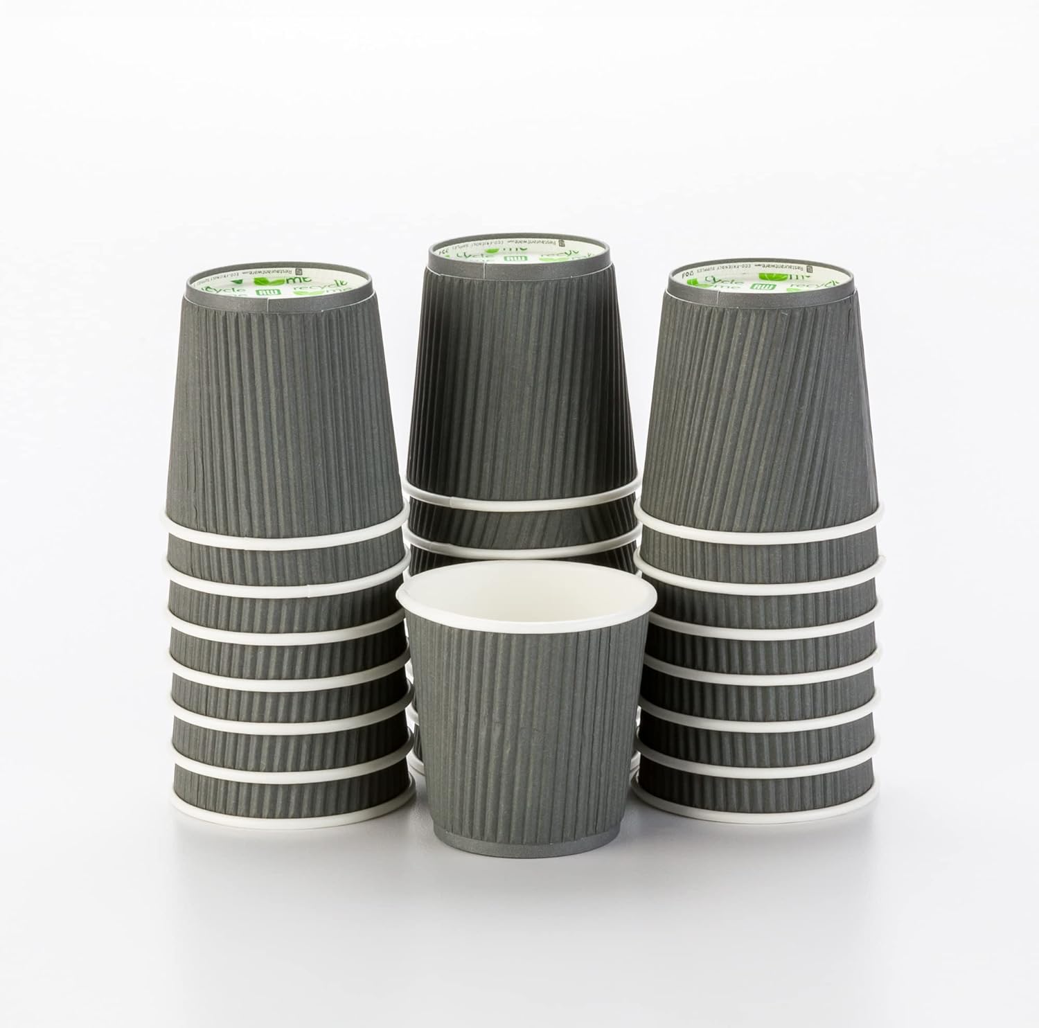 4 Ounce Ripple Wall Disposable Coffee Cups for Hot Drinks