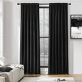DONREN Backdrop 5FT x 9FT Blackout Curtain Panels - Energy Saving