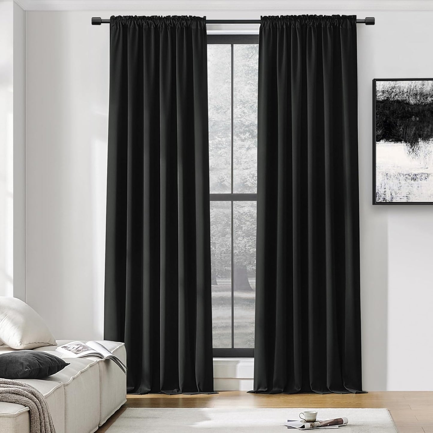 DONREN Backdrop Blackout Curtains for Energy Saving and Privacy