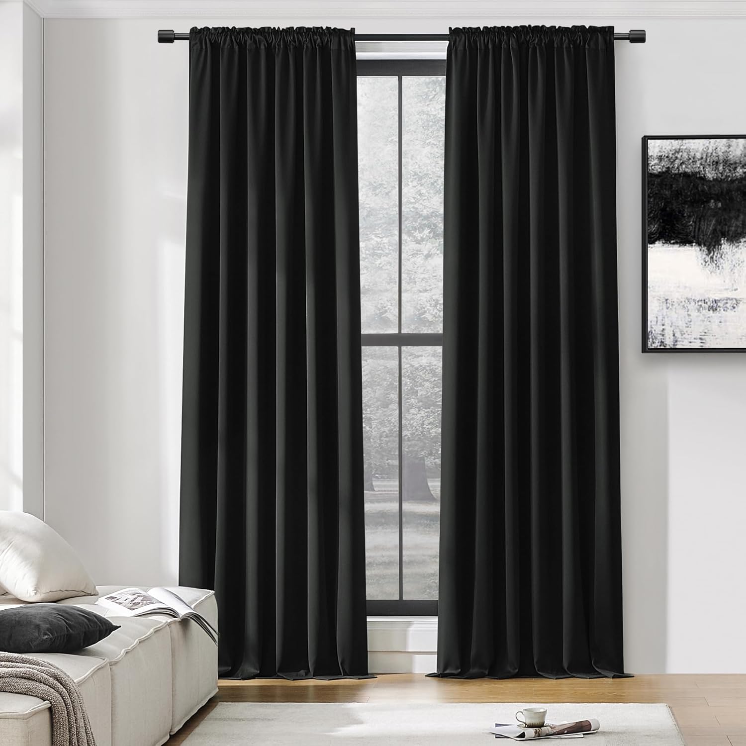 DONREN Backdrop Blackout Curtains for Energy Saving and Privacy