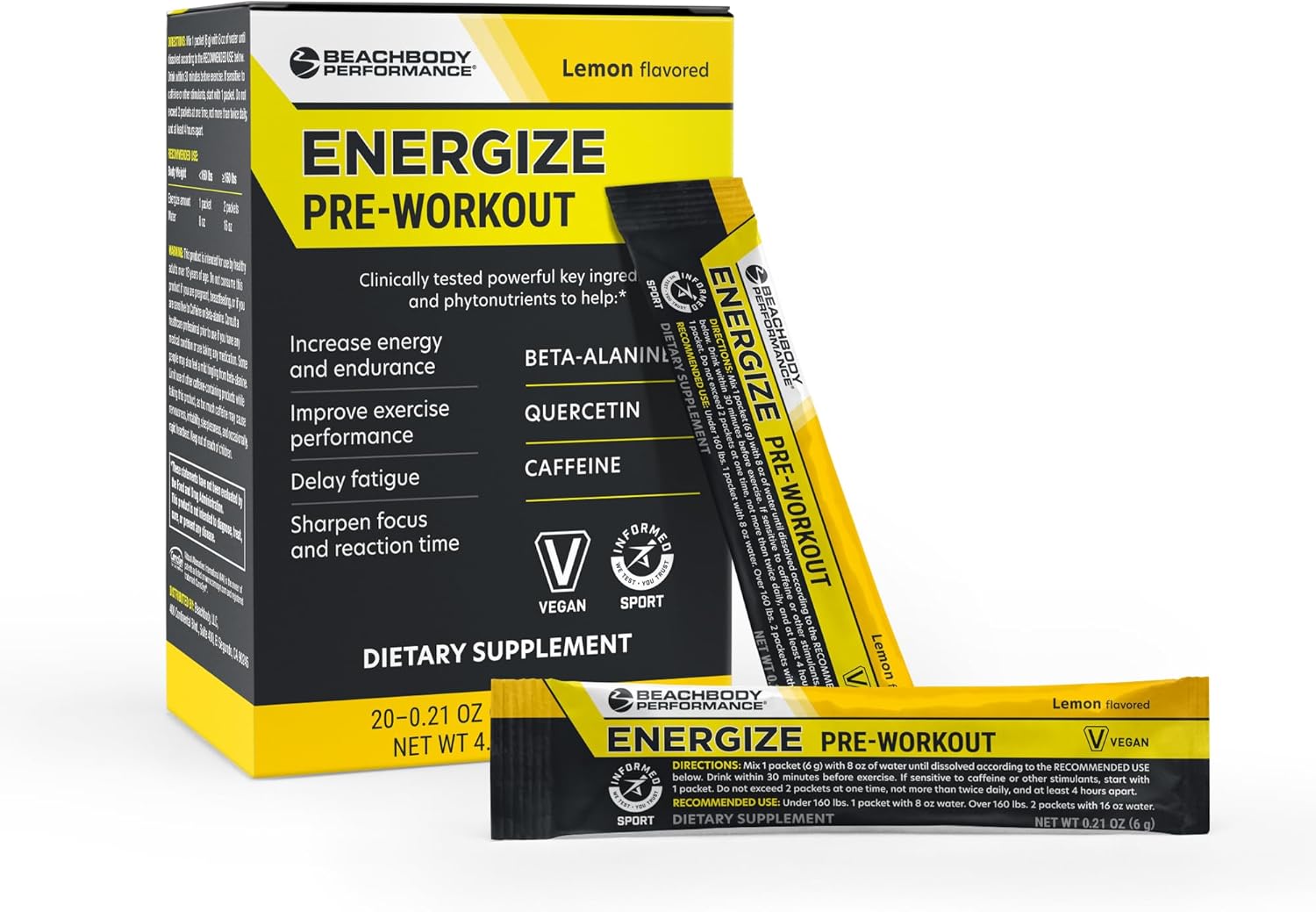 BODi Energize Pre Workout Powder for Enhanced Energy & Focus