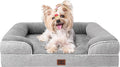 Orthopedic Dog Bed for Small Dogs - Memory Foam Bolster Bed