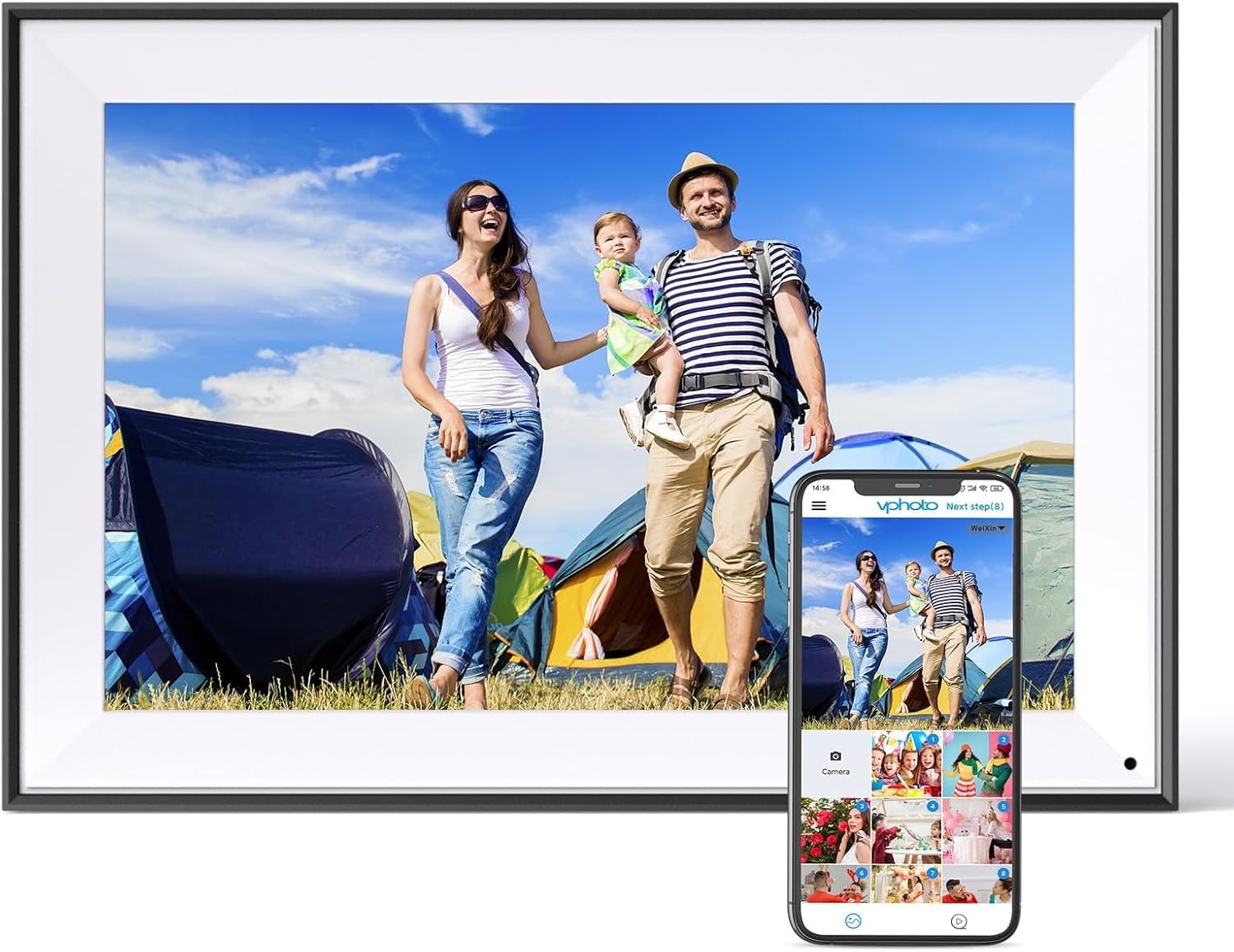 Digital Photo Frame 10.1-inch with Wi-Fi and Touch Screen