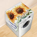 Custom Sunflower Washer & Dryer Cover with Pockets by Huoxingcun