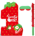 Strawberry 1st Birthday Pinata - Cute Summer Berry Party Game