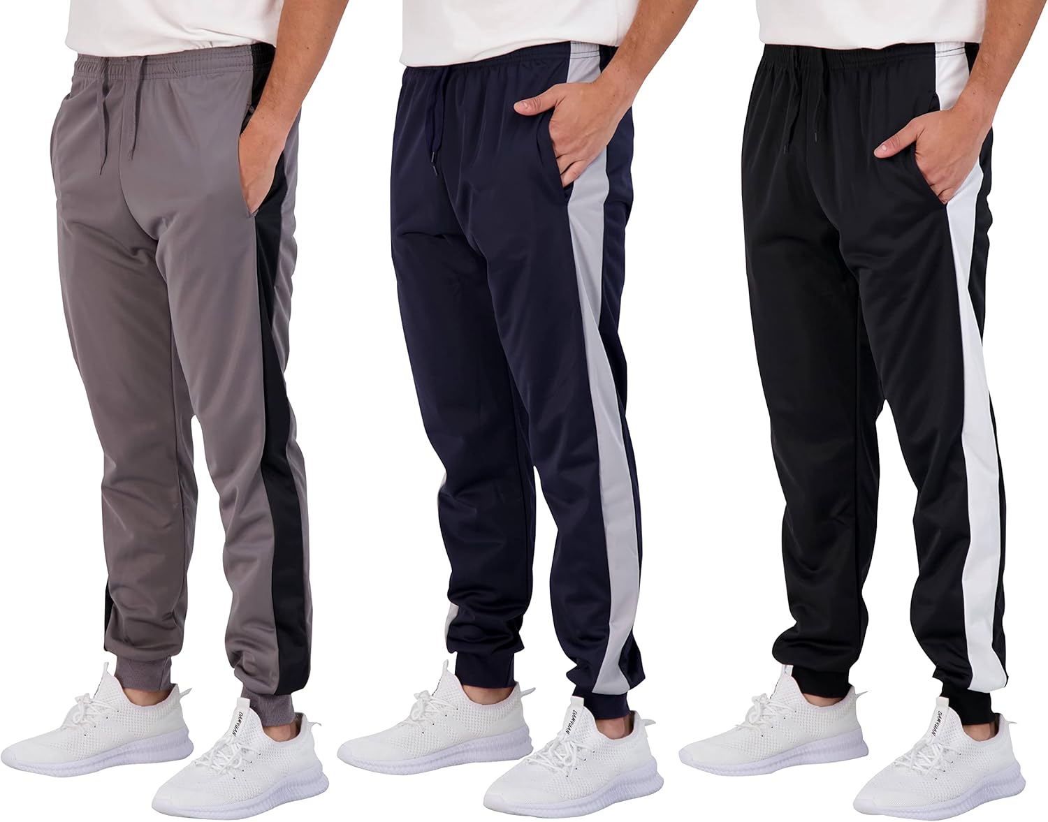 Boys Joggers with Pockets: Real Essentials 3 Pack for Kids