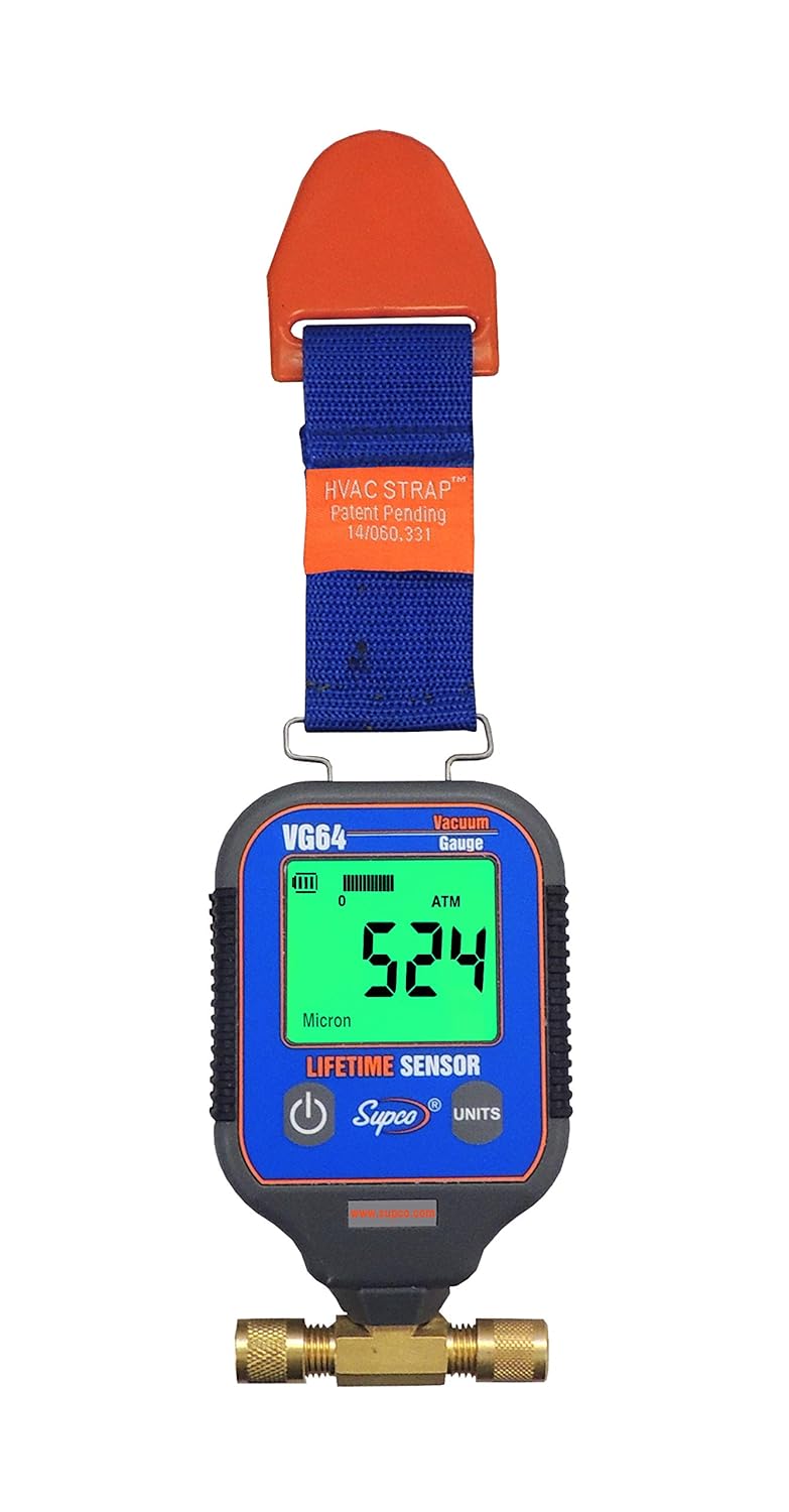 Supco VG64 Vacuum Gauge with Digital Display and High Precision