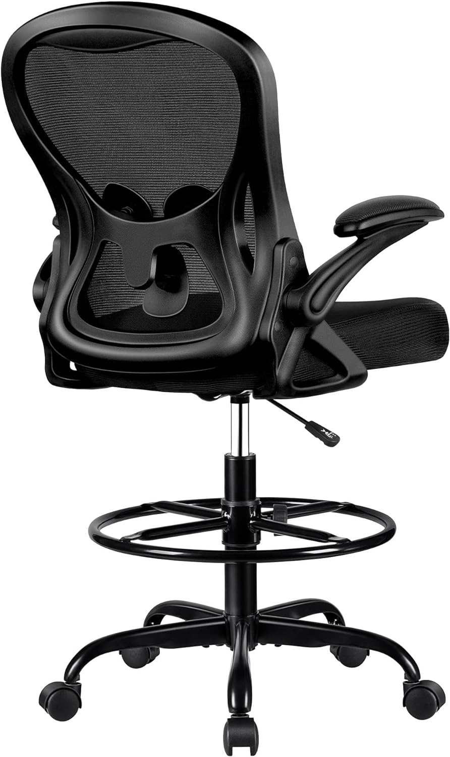 Winrise Ergonomic Drafting Chair - Lumbar Support & Armrests