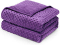 Wemore Minky Dot Weighted Blanket Queen 15 lbs - Sleep & Stress Relief