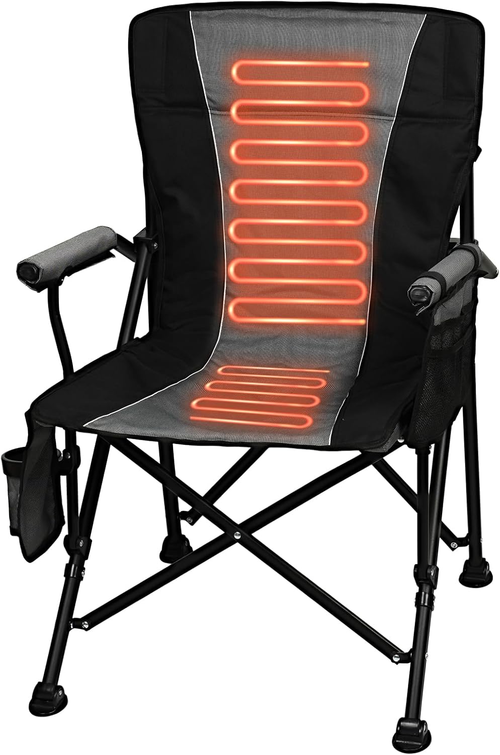 400lbs Heated Camping Chair - Cozy Comfort Anywhere!