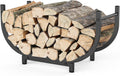 Firewood Rack Outdoor 30in Log Holder - Stable Indoor/Outdoor Storage