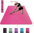 HAPBEAR Extra Large Yoga Mat 72x48 or 78x54 - Wide Non-Slip Mat