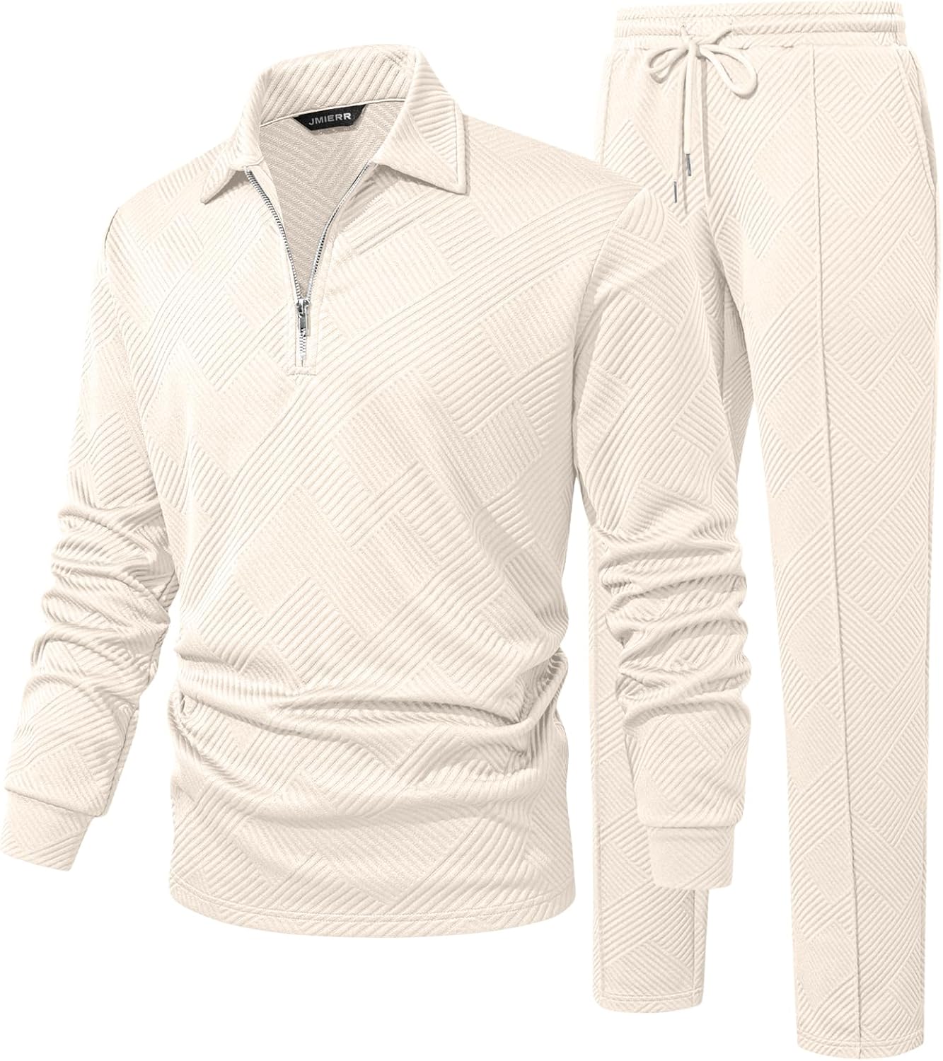 JMIERR Men's 2 Piece Outfits Tracksuit for All Seasons Wear
