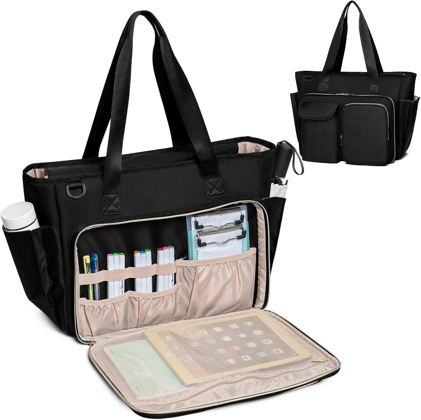 Fasrom Teacher Tote Bag with Laptop Compartment for Women
