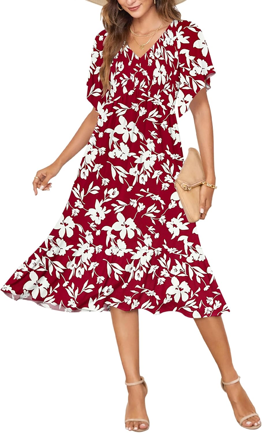 AUSELILY Women's Summer Empire Waist Dress for Every Occasion