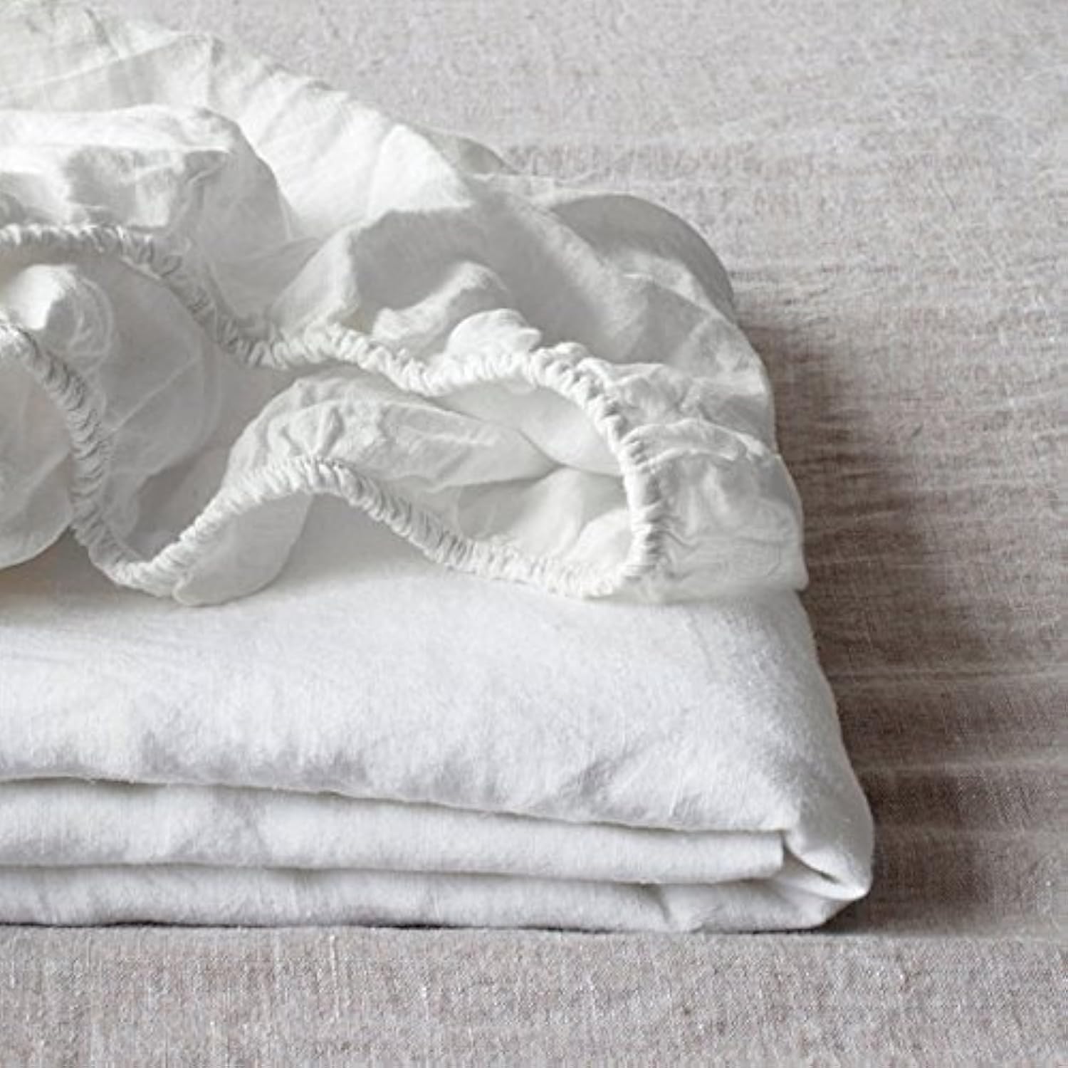 100% Linen Fitted Sheet Queen Size for Ultimate Comfort