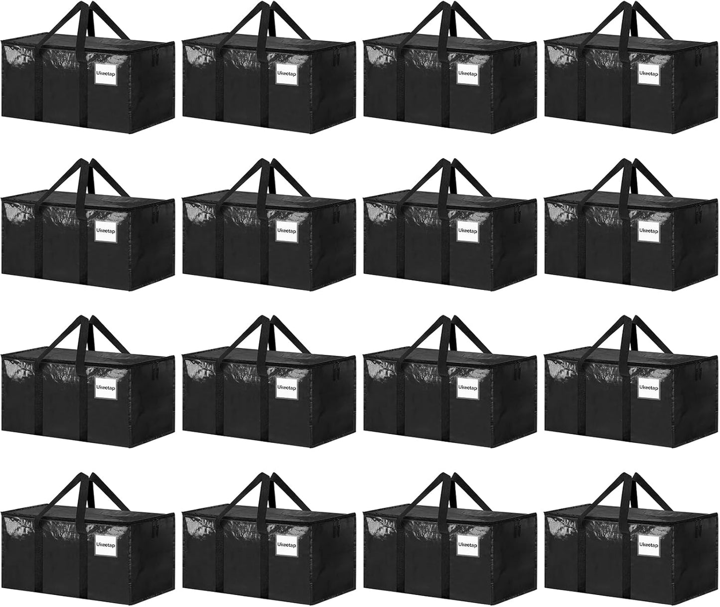 16 Pack Extra Large Heavy Duty Moving Bags for Storage Needs