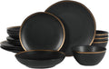 Gibson Elite Kings Road 16-Piece Porcelain Dinnerware Set - Matte