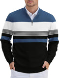 Mens Quarter Zip Pullover Slim Fit Lightweight Knit Sweater COOFANDY
