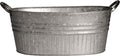 Headwind 16.5in Oval Tub Metal Planter w/Handles - Lightweight