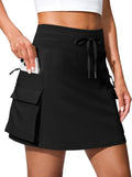 16ft Cargo Skort with 6 Pockets - UPF50+ High Waisted Comfort
