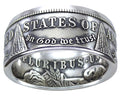 MORGAN Silver Dollar U.S. Coin Ring - Handcrafted Antique Coin Ring