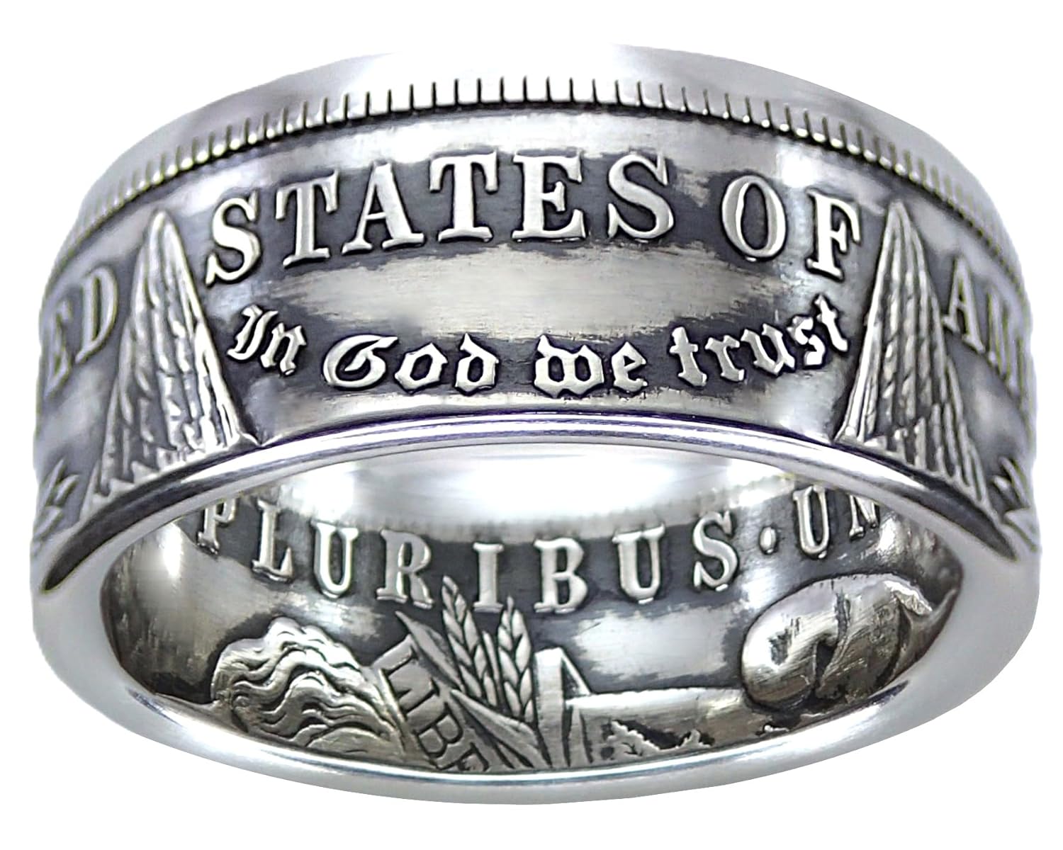 MORGAN Silver Dollar Coin Ring - Custom Handmade in USA