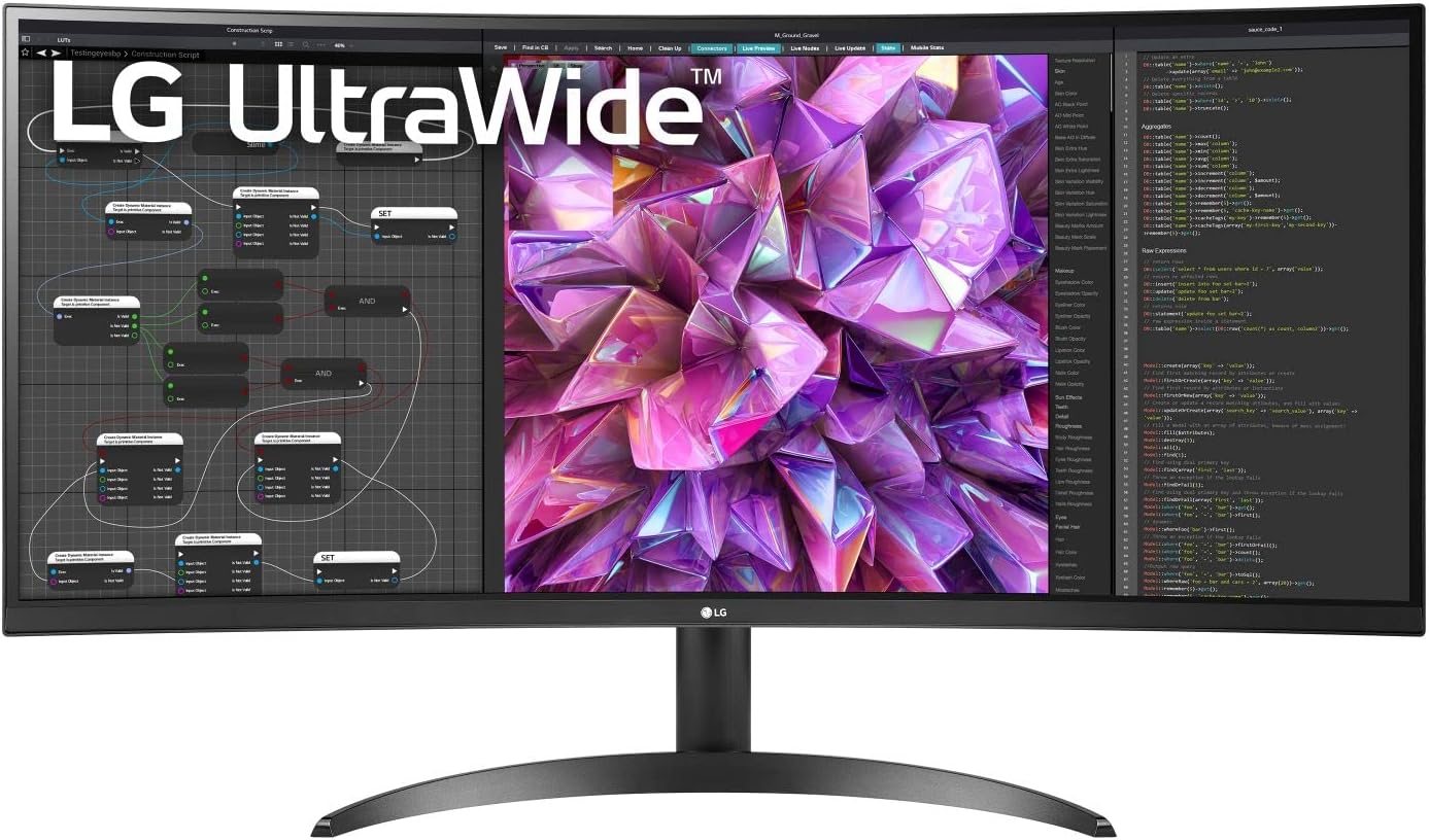 LG 34 Curved UltraWide Monitor - Dual Controller for Seamless Multitasking
