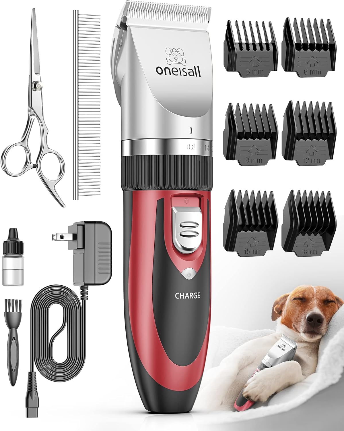 oneisall Dog Shaver Clippers for Quiet Pet Grooming Needs