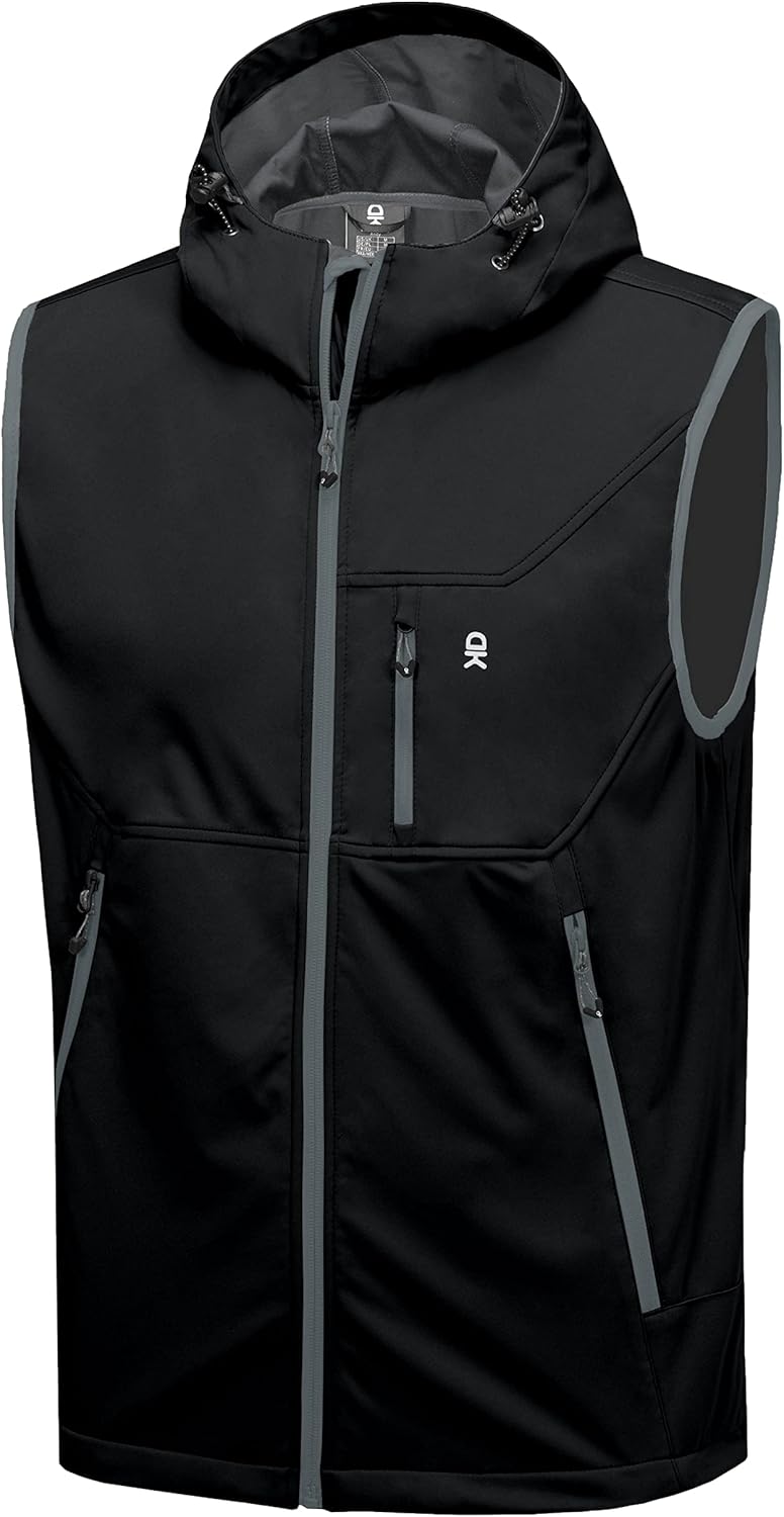 Little Donkey Andy Men's Lightweight Softshell Vest for Travel