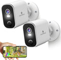 SYMYNELEC 2K Wireless Cameras: AI Motion Detection & Color Night Vision