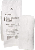 McKesson Sterile 6-Ply Cotton Fluff-Dried Gauze Roll 4.5 in x 4.1 yd