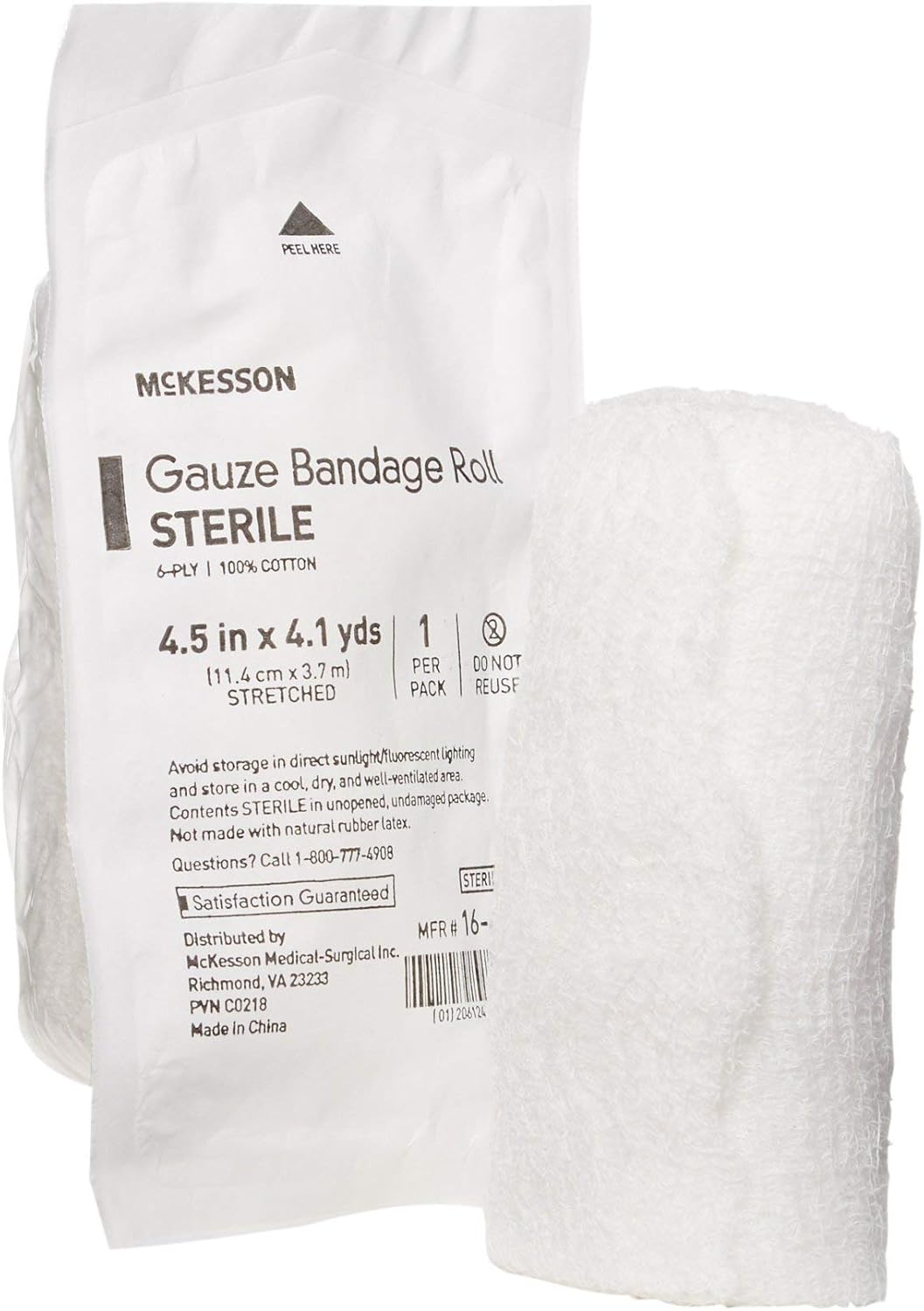 McKesson Sterile 6-Ply Cotton Fluff-Dried Bandage Roll Review