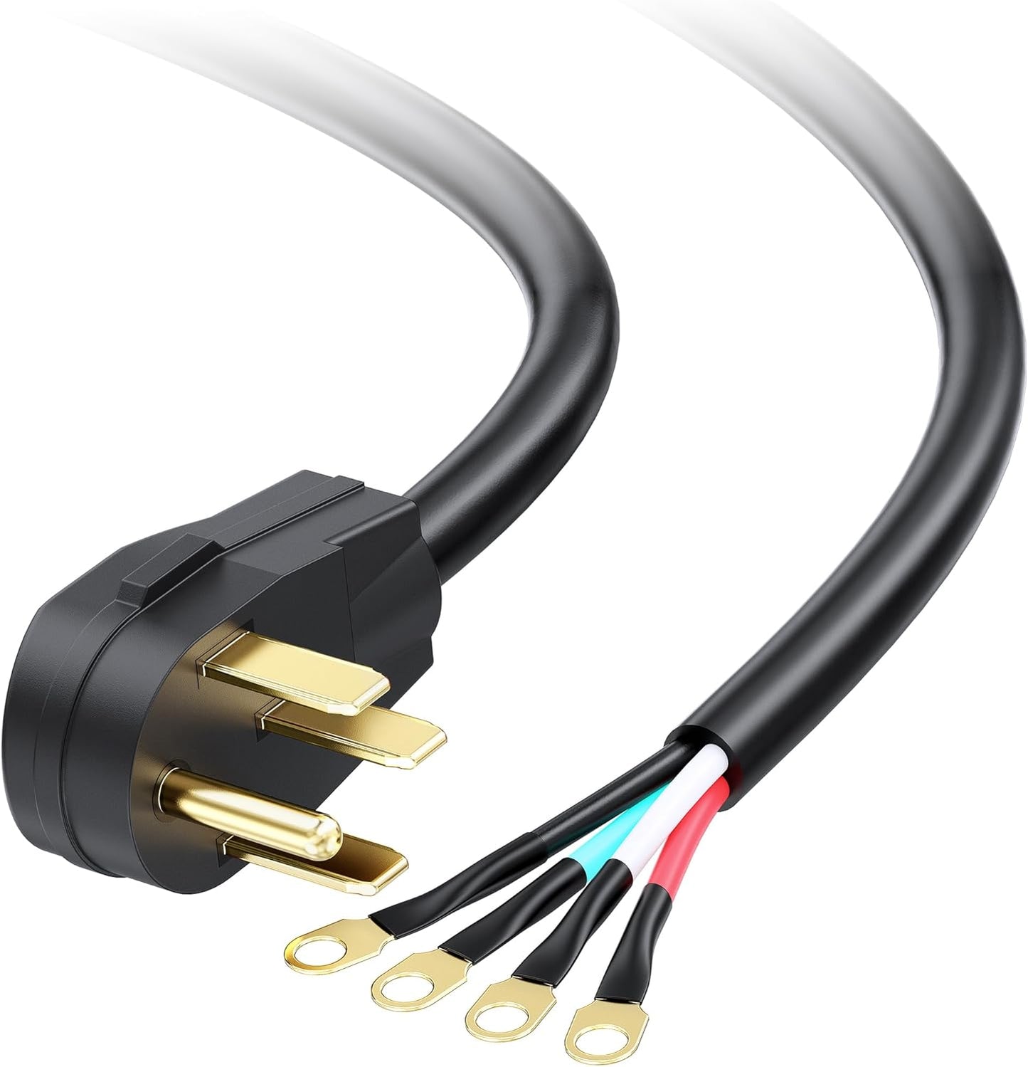4 Prong to 4 Wire Range Cord - Heavy Duty 10ft 50 Amp Power Cord