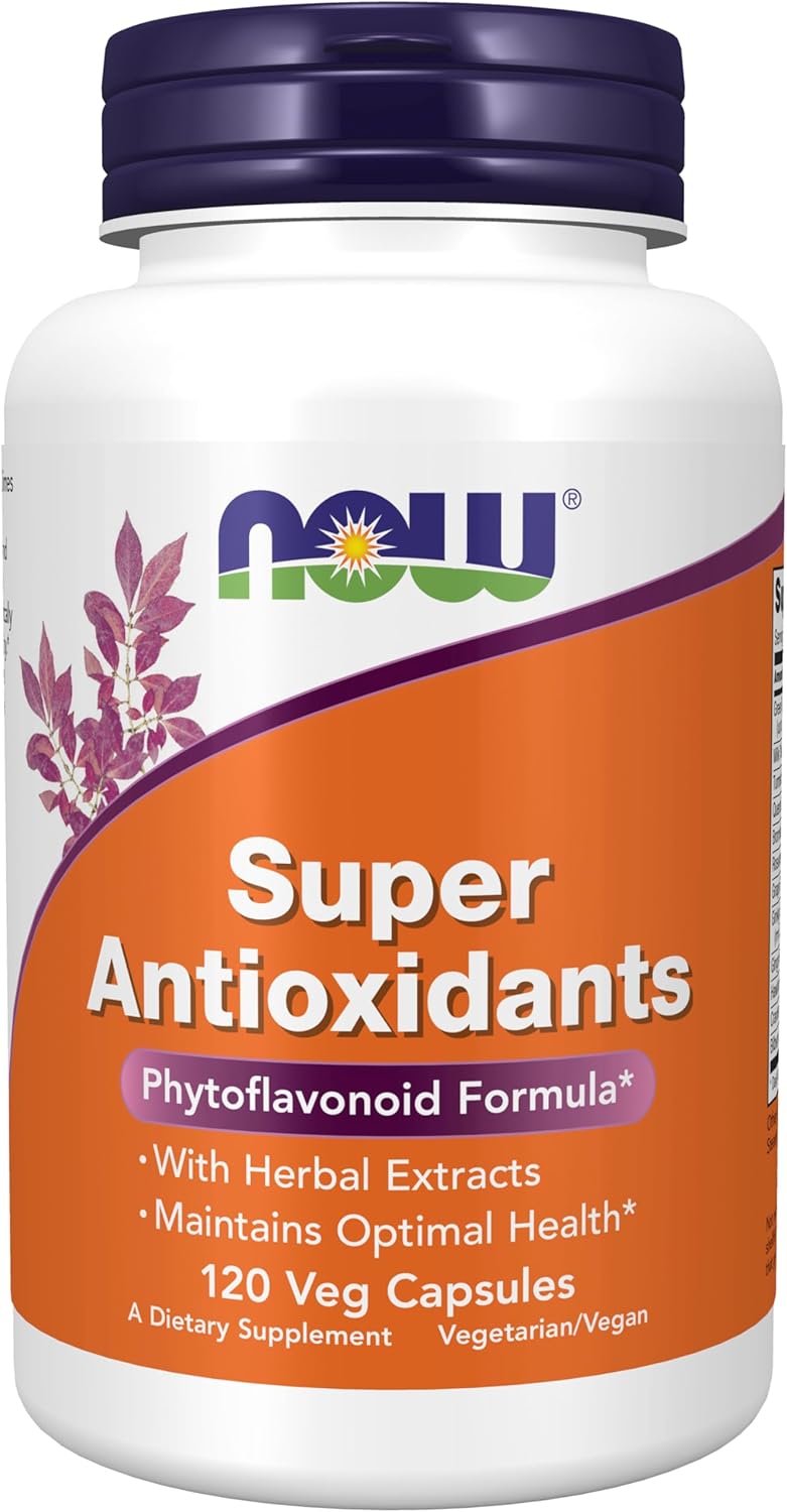 NOW Supplements Super Antioxidants for Immune Support in Veg Capsules