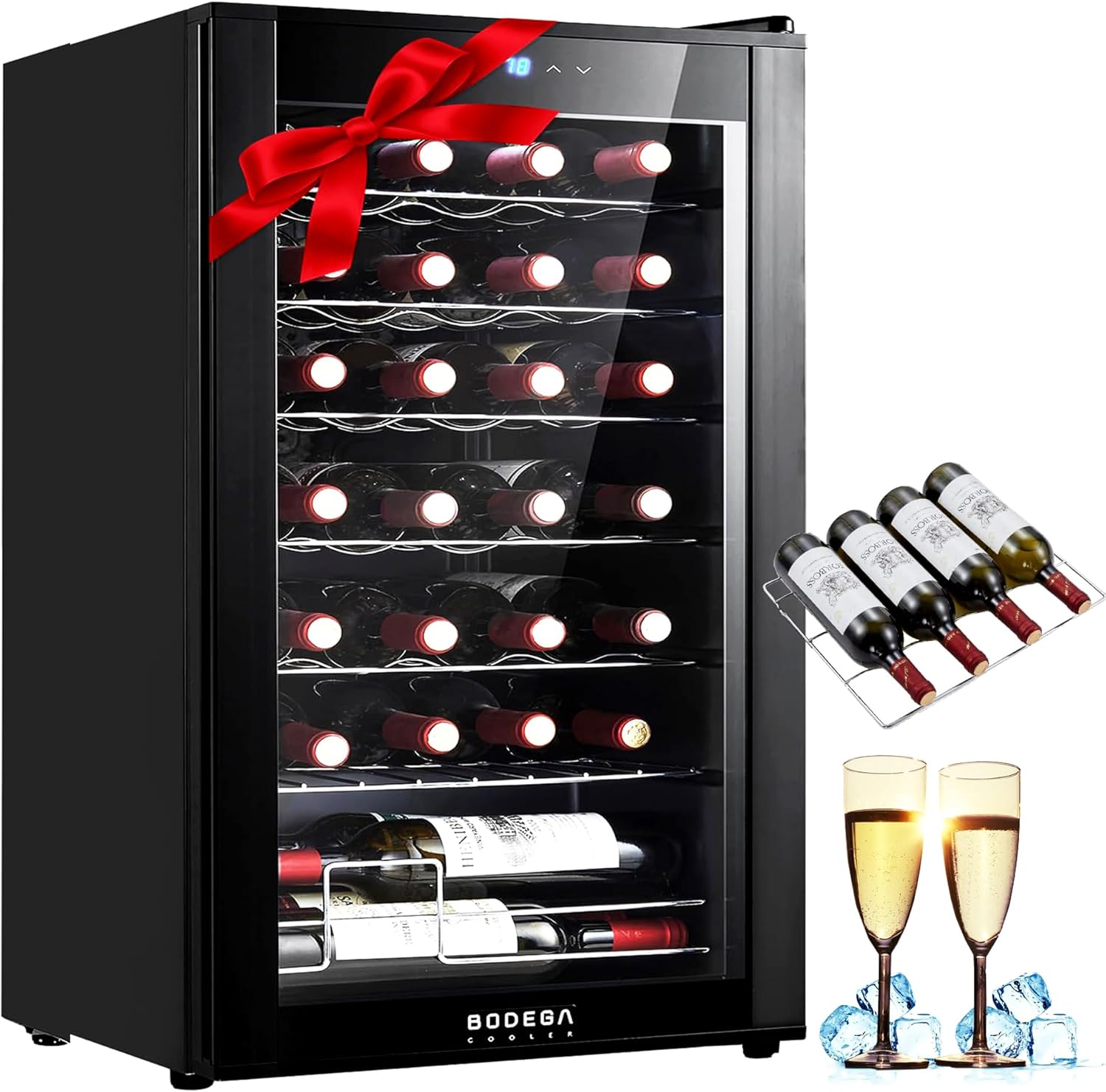 BODEGACOOLER 28 Bottle Wine Cooler for Home and Kitchen Use