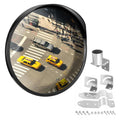 Convex Traffic Mirror 32in Parabolic Safety Mirror - Wide-Angle View