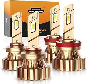 Auxbeam 9005 H11 Combo LED Bulbs Kit with 24000 Lumen Brightness