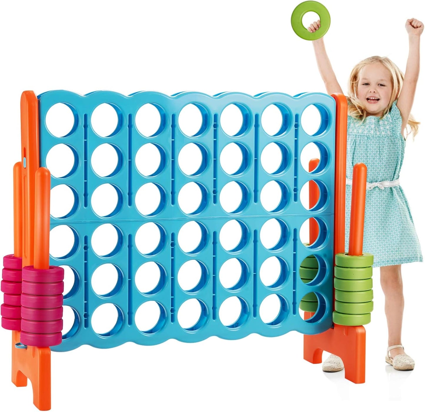 Costzon Giant 4-in-A-Row Game Set for Kids & Adults Fun