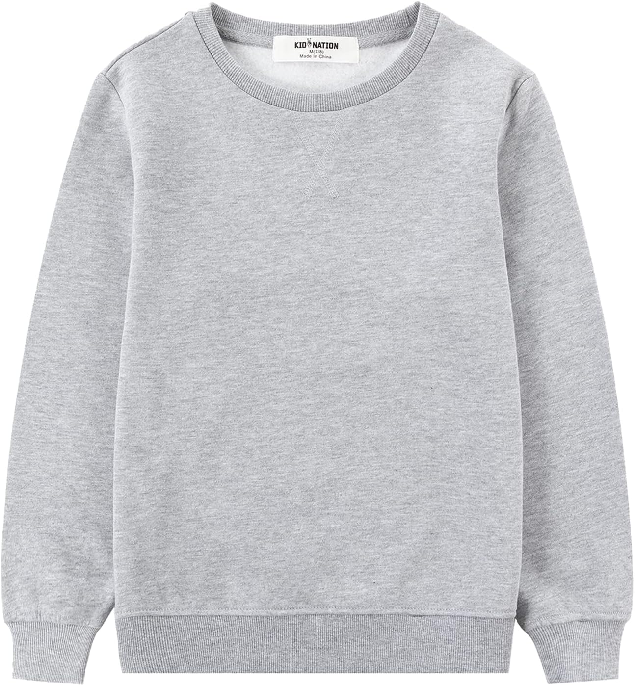 Kid Nation Kids Slouchy Soft Brushed Fleece Sweatshirt for All
