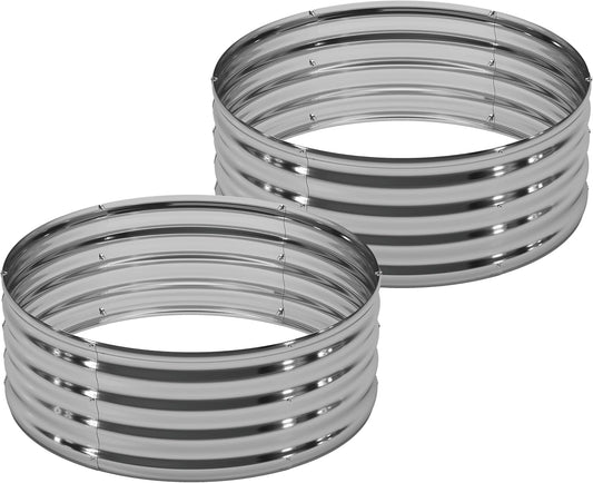 Galvanized Raised Garden Bed Kit for Vegetables and Flowers