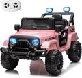 12V Kids Electric Ride On Truck Car Remote Control Pink - Twin Motors