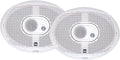 Powerful Dual DMS369 6x9 Marine Speakers | 200W Peak | White