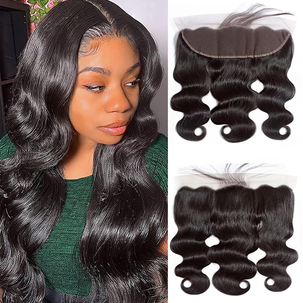 13x4 Lace Frontal Closure Body Wave for Natural Hairline