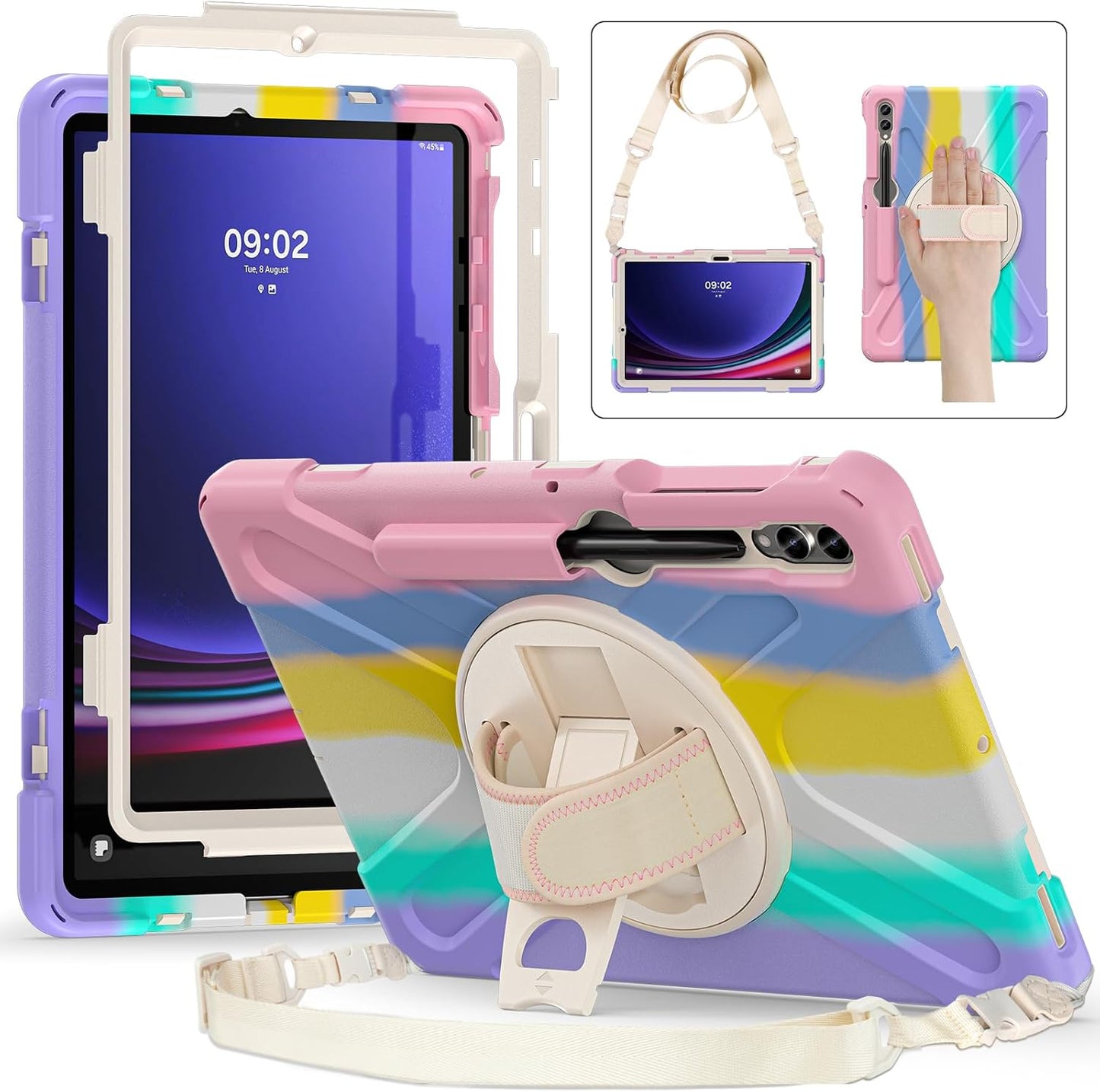 Dteck Galaxy Tab S10+/S9 FE+/S9+/S8+/S7 FE/S7+ Case