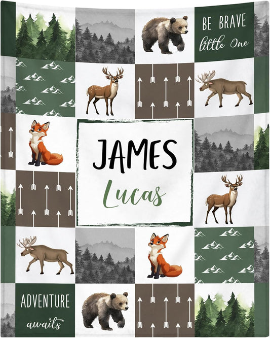 Custom Boys' Blanket - Name Personalization for Cozy Cuties