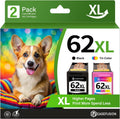 62XL Ink Cartridges Black and Color Combo Pack - High Yield