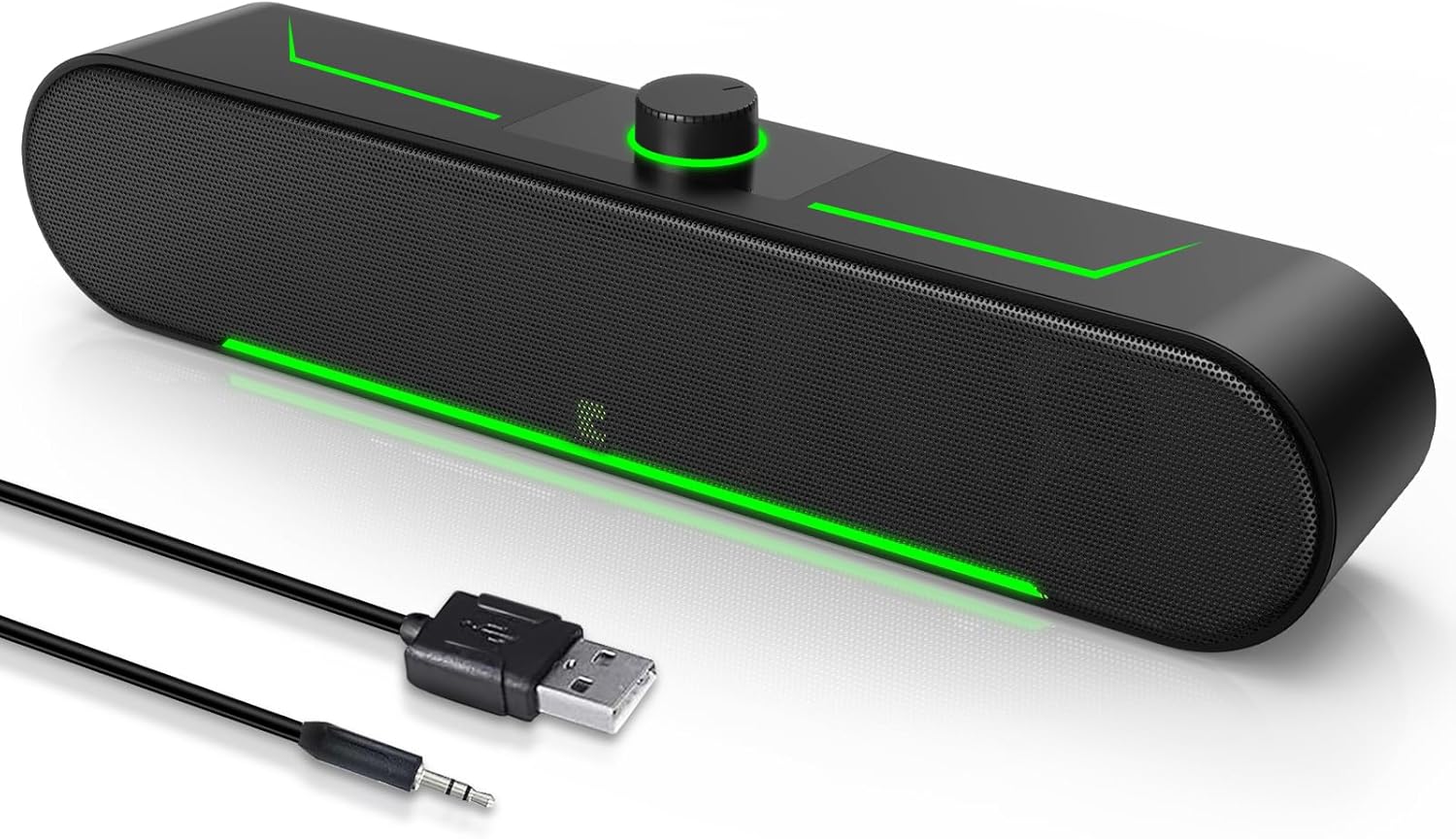 Wired USB Computer Soundbar - Clear Sound, Plug-n-Play