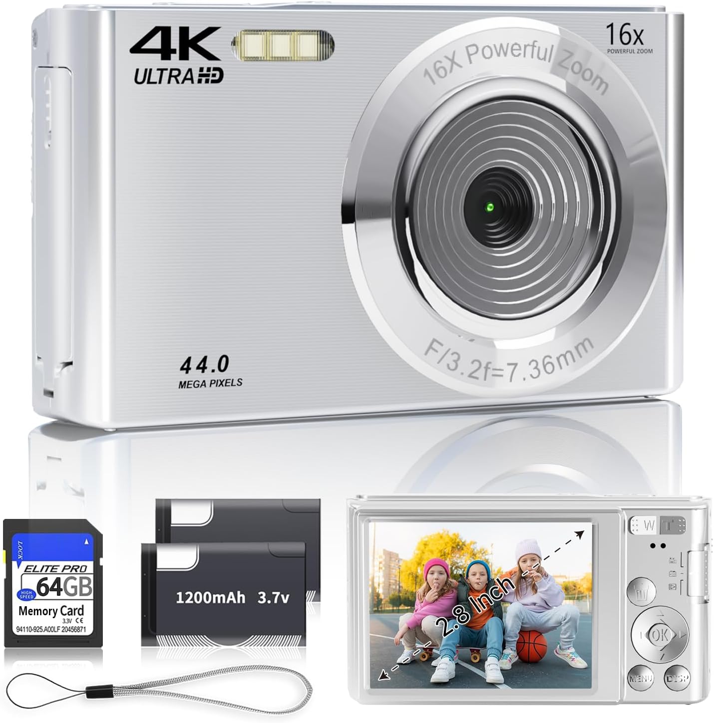 Ultimate Kids Camera Bundle - 44MP 4K Zoom