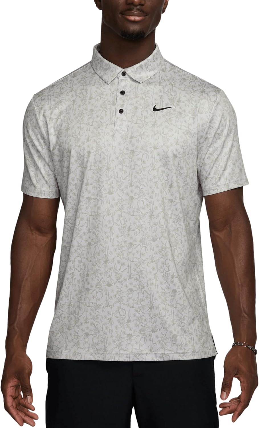 Nike Dri-FIT Tour POA Print Golf Polo Shirt for Modern Style